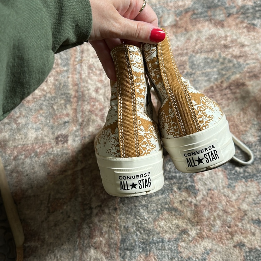 Limited edition 90’s vintage converse platform floral paisley - Picture 2 of 5